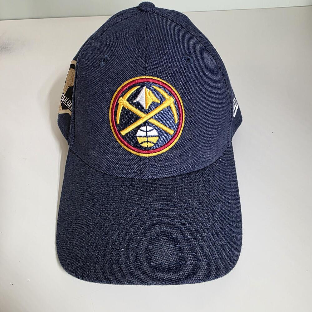 Denver Nuggets Hat Cap Fitted Mens Large Blue NBA Champions 22 23 New Era